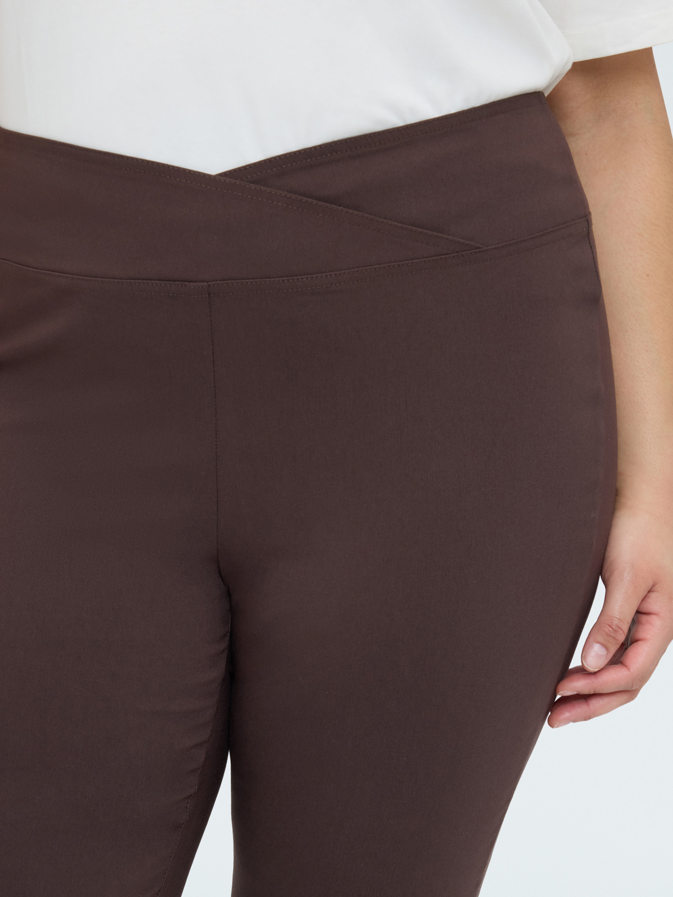 Kick Flare Pants with asymmetrical elastic waistband image number 3