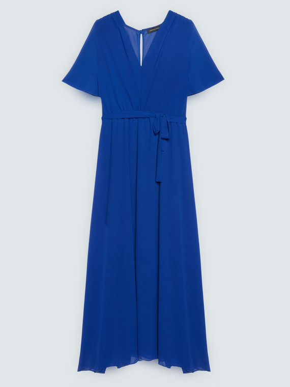 DREAM georgette dress with V-neckline