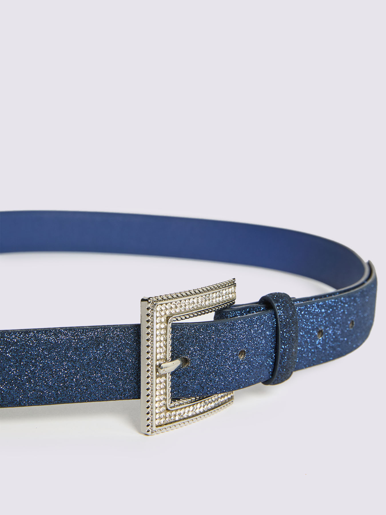 Cintura con fibbia gioiello glitterata image number 2