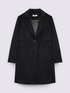 Manteau long en laine m&eacute;lang&eacute;e avec boutons image number 4