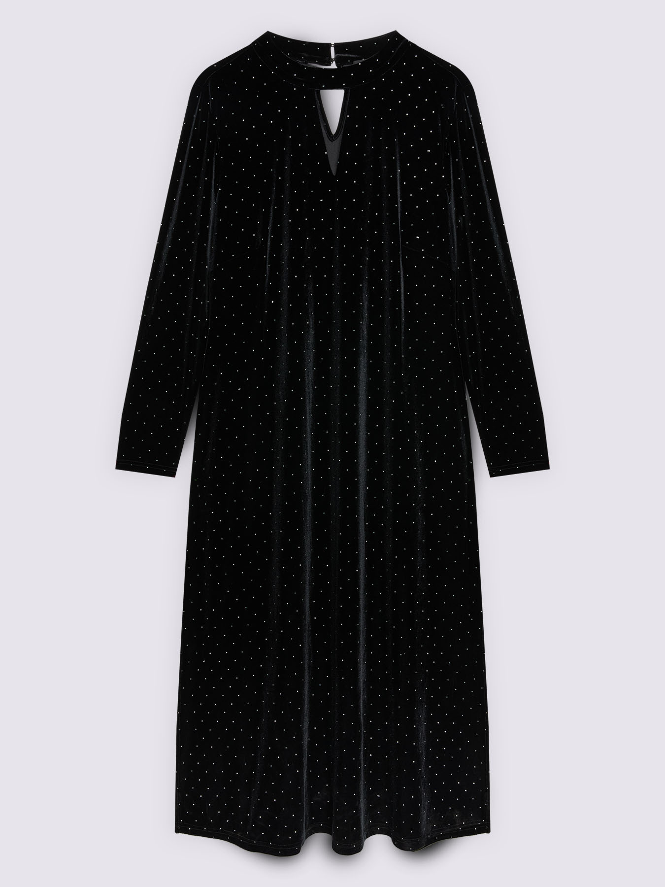 Vestito GLAM in velluto con punti luce image number 5