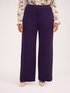 Palazzo pants in knit fabric image number 2