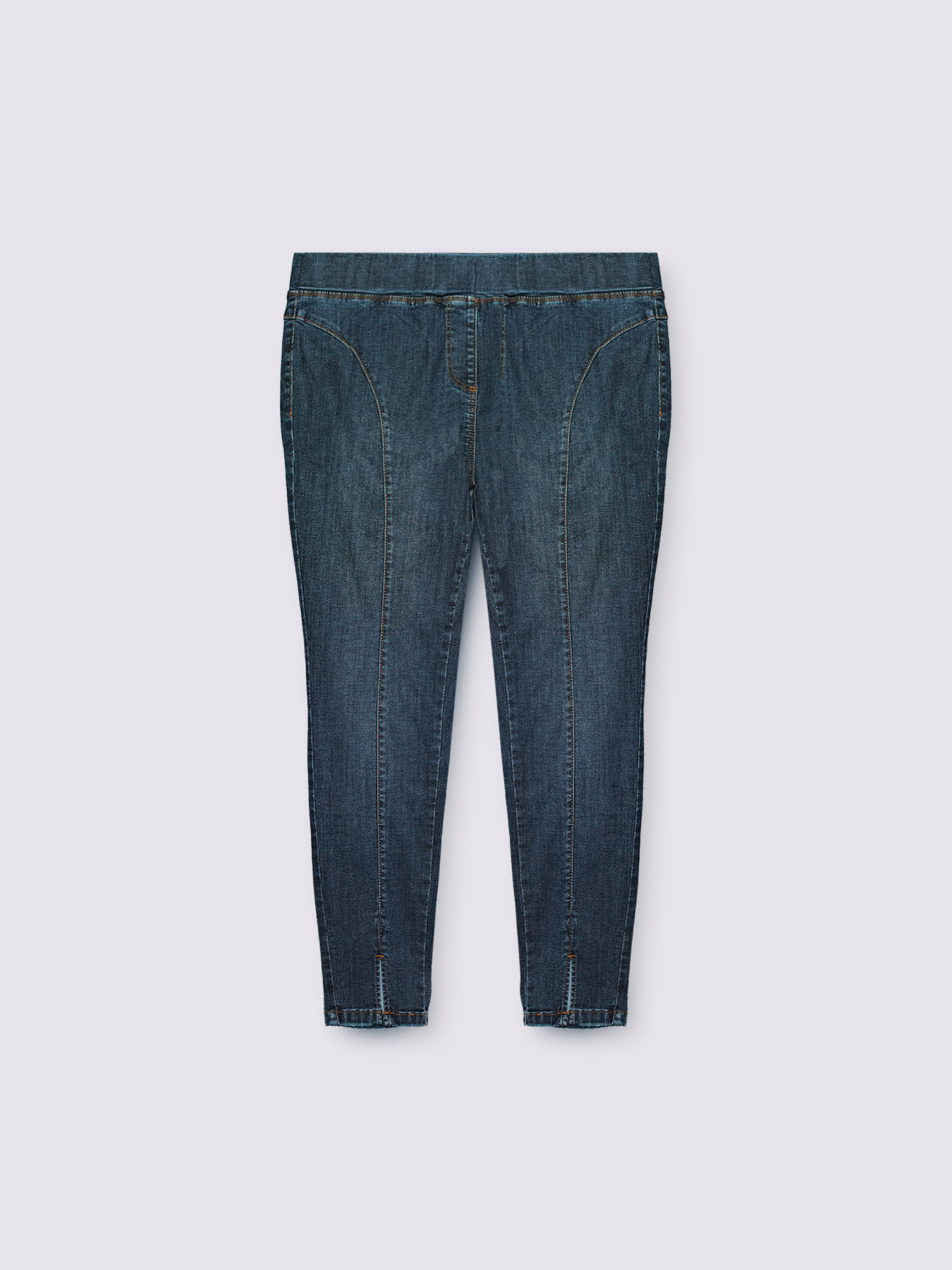 Elastic waist jeggings image number 5