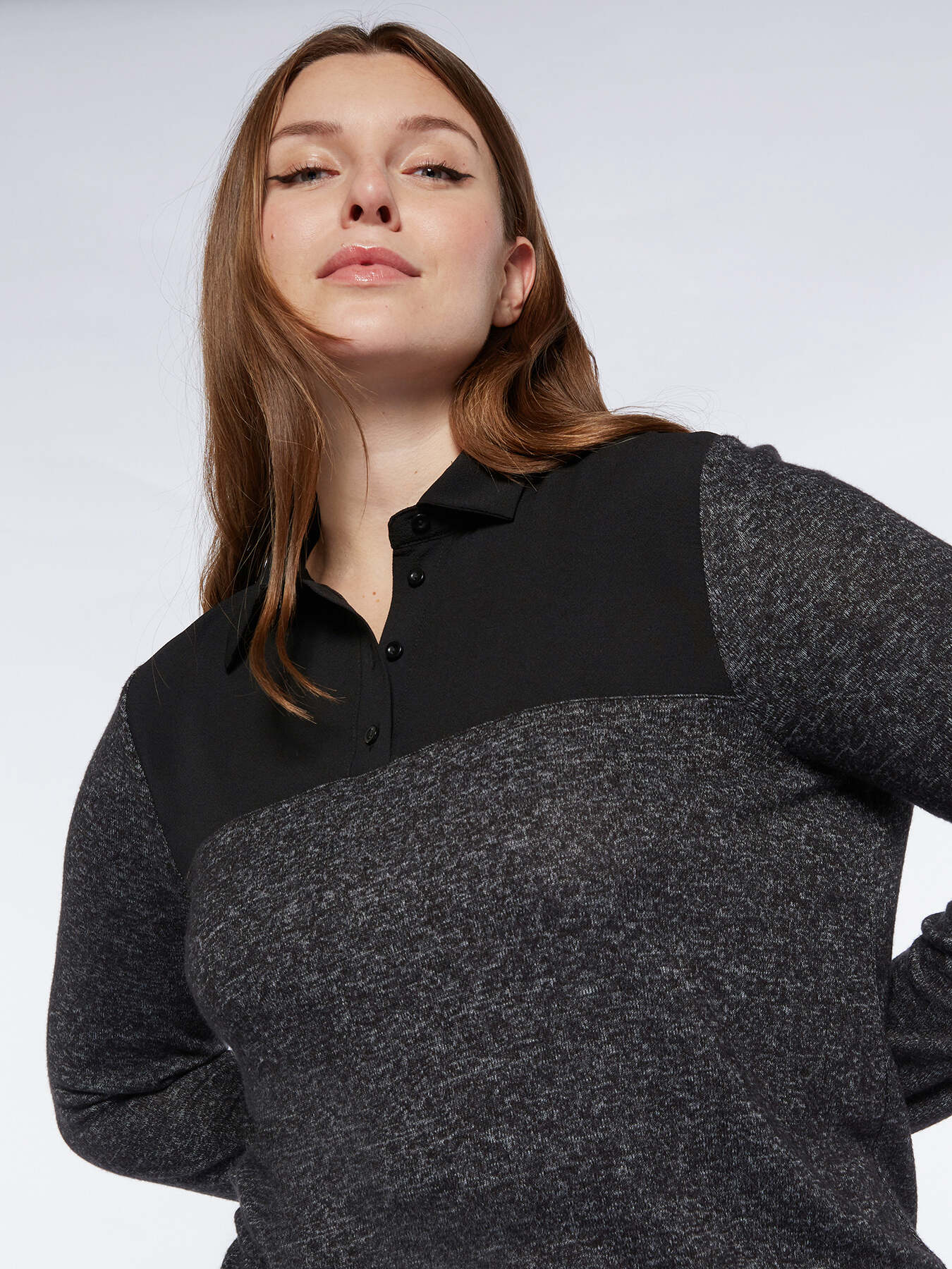 Camiseta con cuello de camisa image number 2