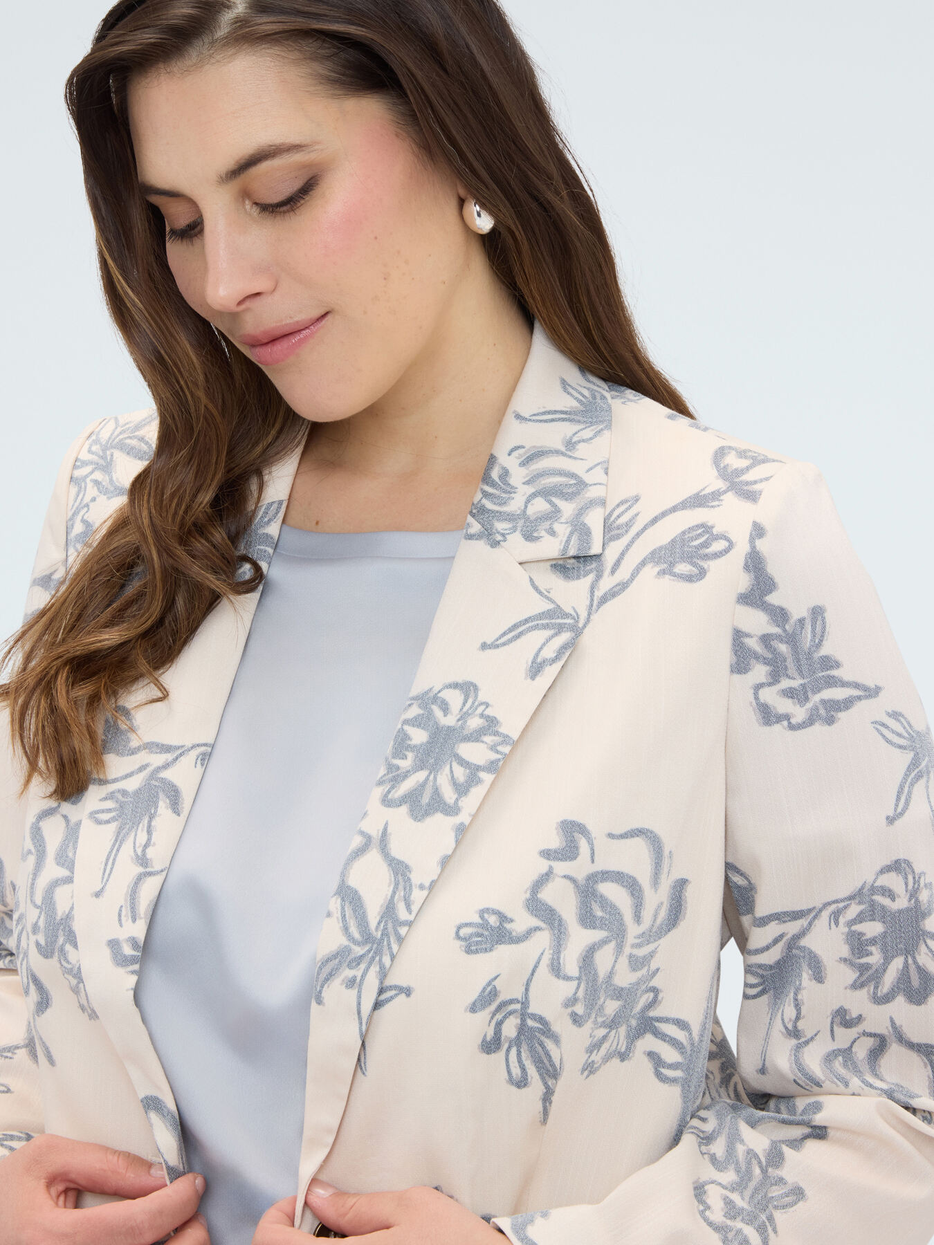 Floral print blazer image number 4