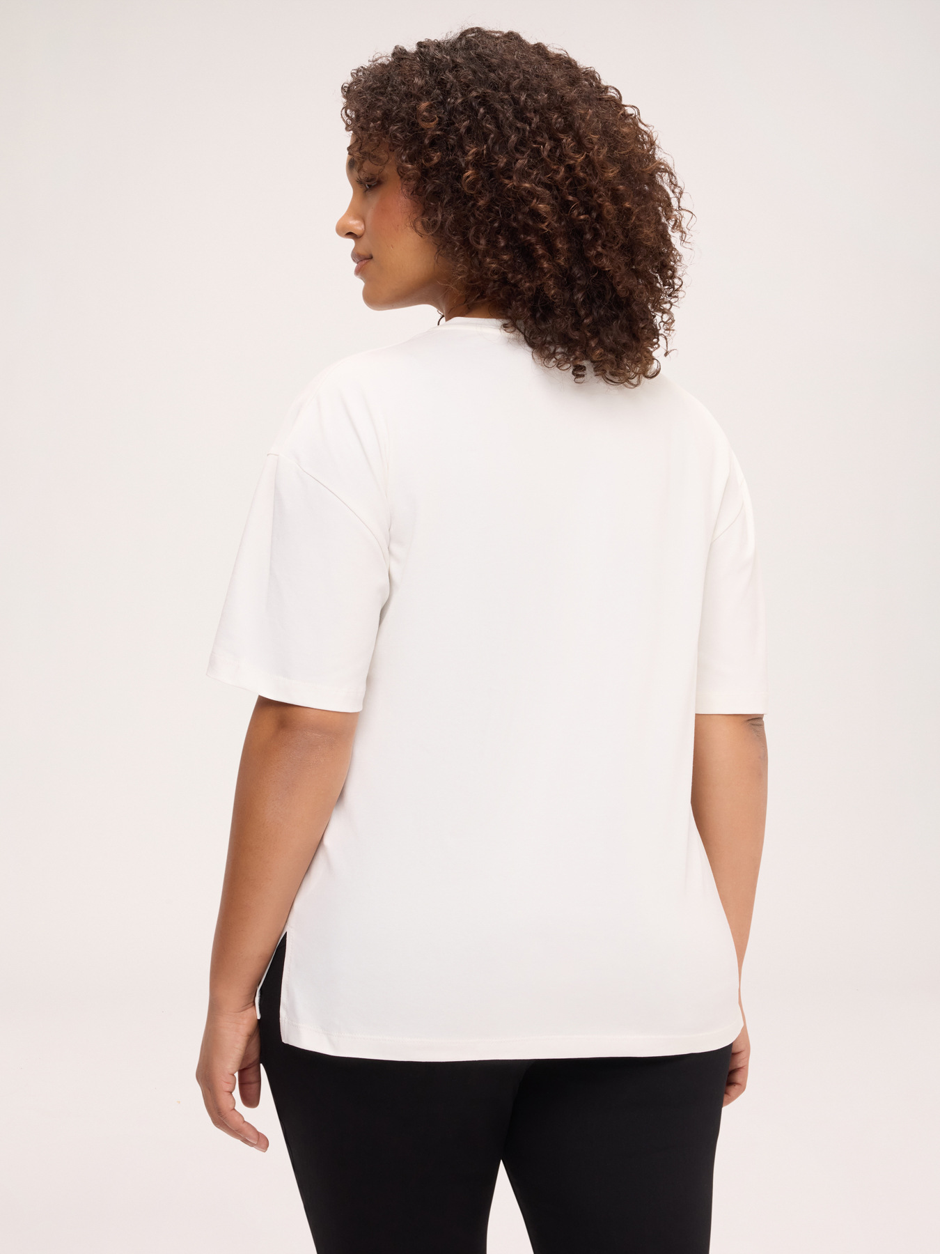 Jersey T-shirt with jewel bow image number 1