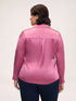 Stretch silk shirt with classic collar image number 1