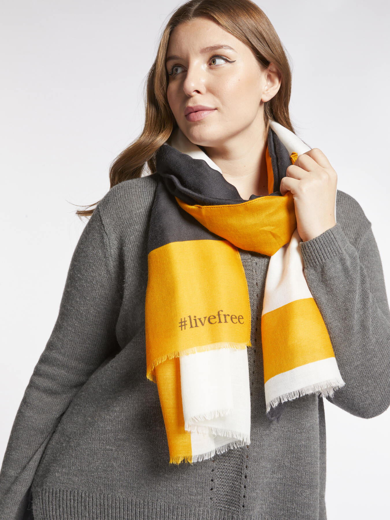 Sciarpa color block image number 2