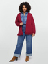 Cardigan with fringed hem image number 0