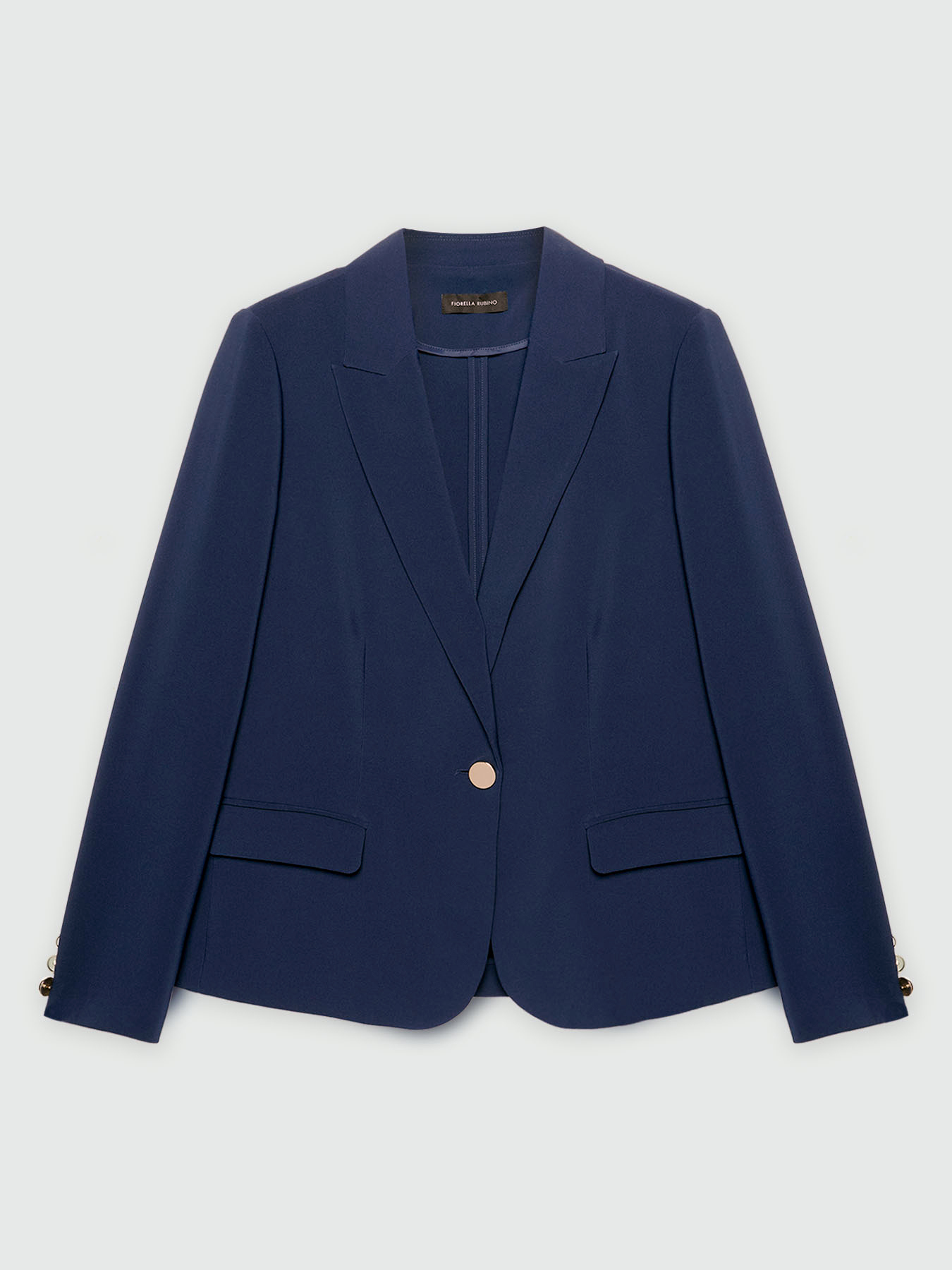 Crepe fabric blazer image number 5