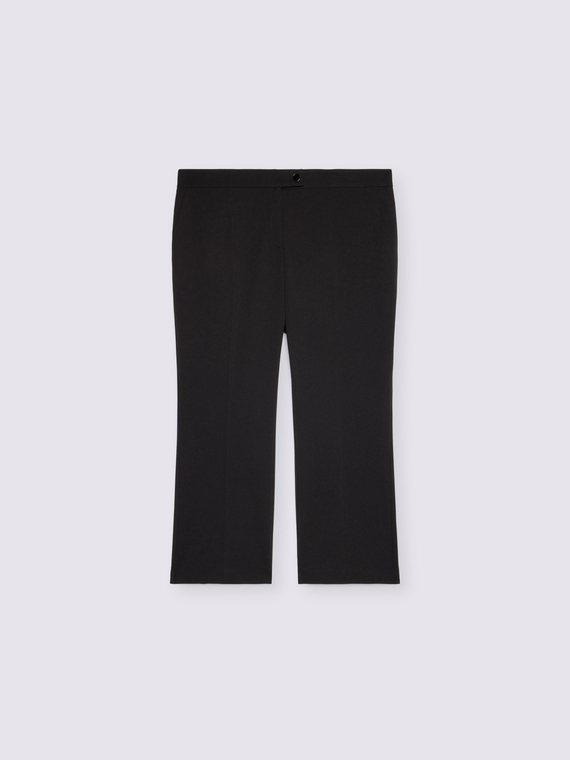 Pantalon kick flare en tissu stretch
