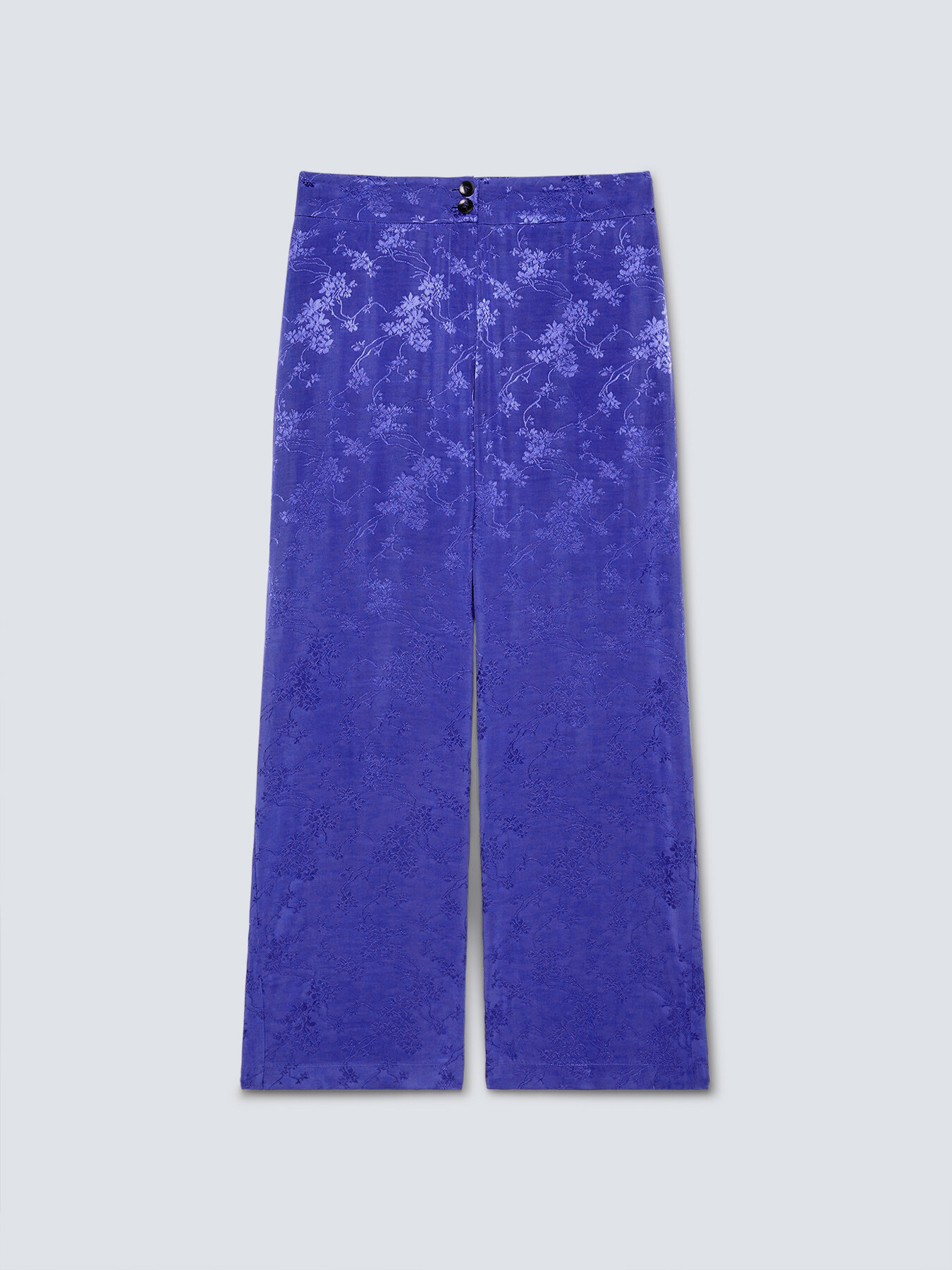 Jacquard fabric trousers image number 4