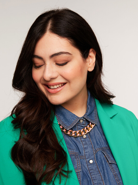 Fiorella Rubino Collana girocollo con smalto colorato Donna