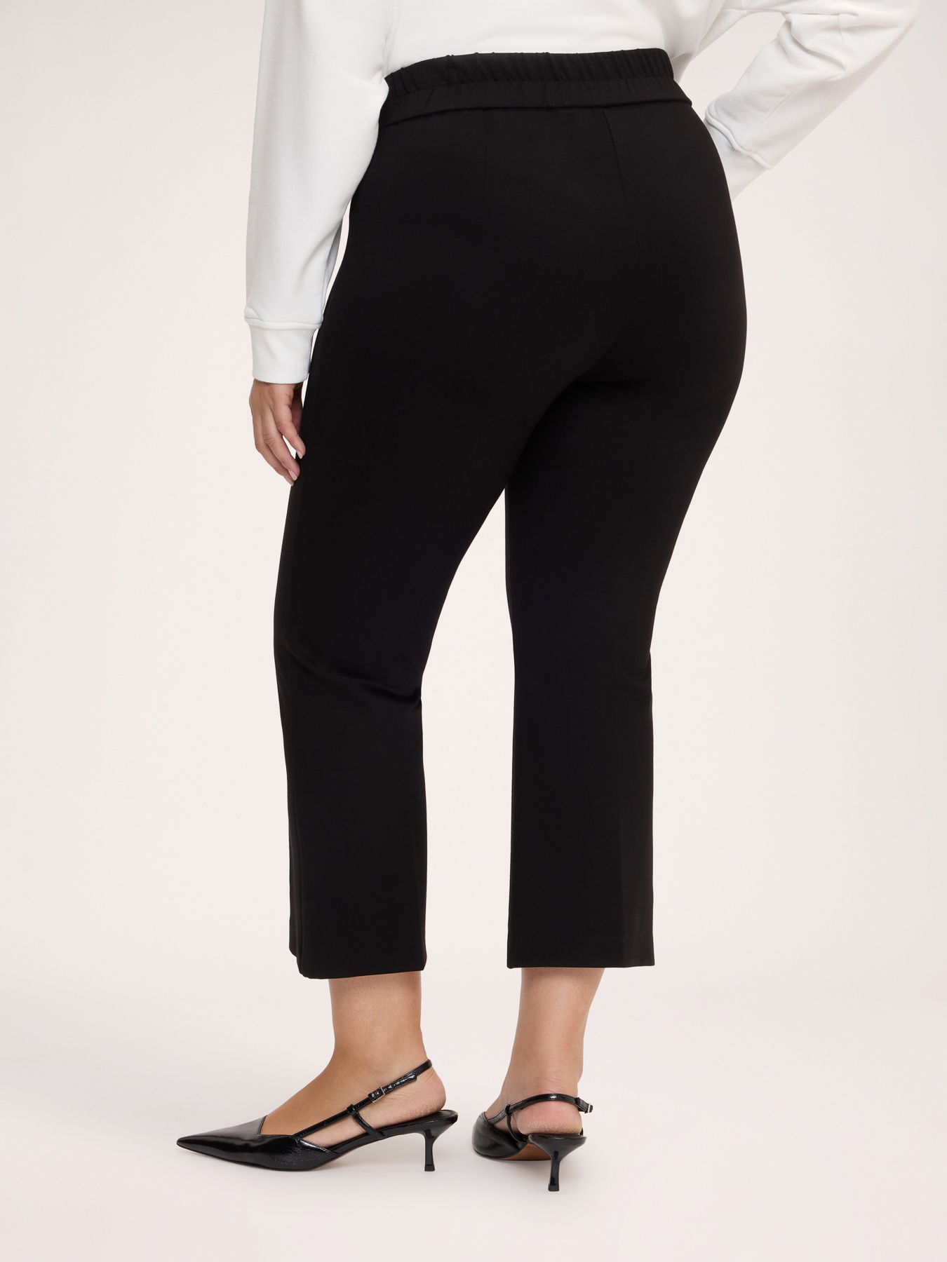 Kick flare pants in Milano stitch image number 1