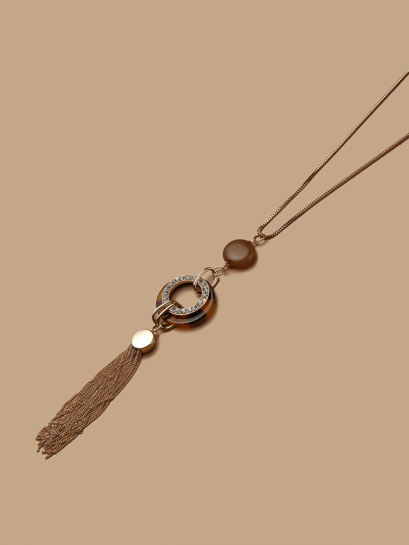 Collana lunga con nappina image number 1