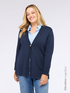 Cardigan in misto viscosa image number 0