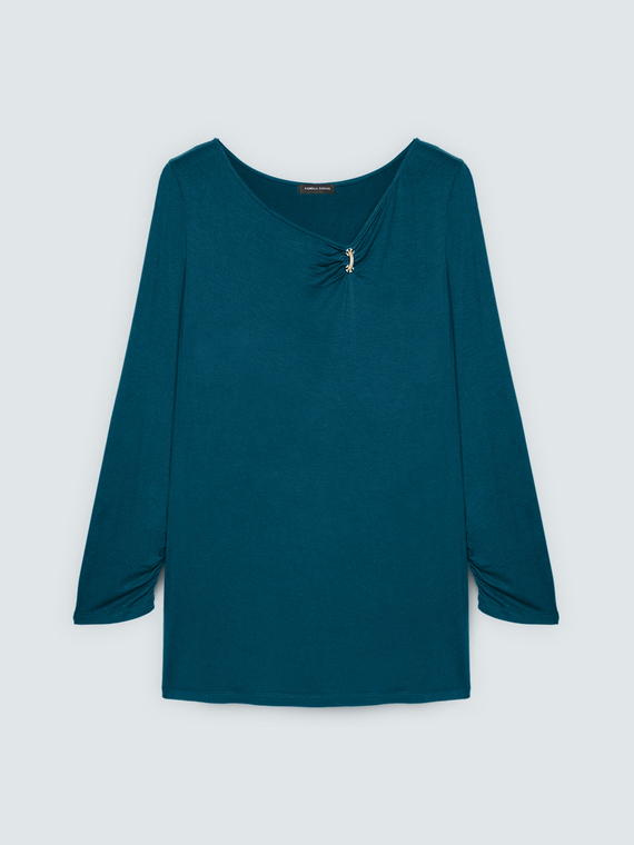 T-Shirt aus Jersey mit Schmuckdetail