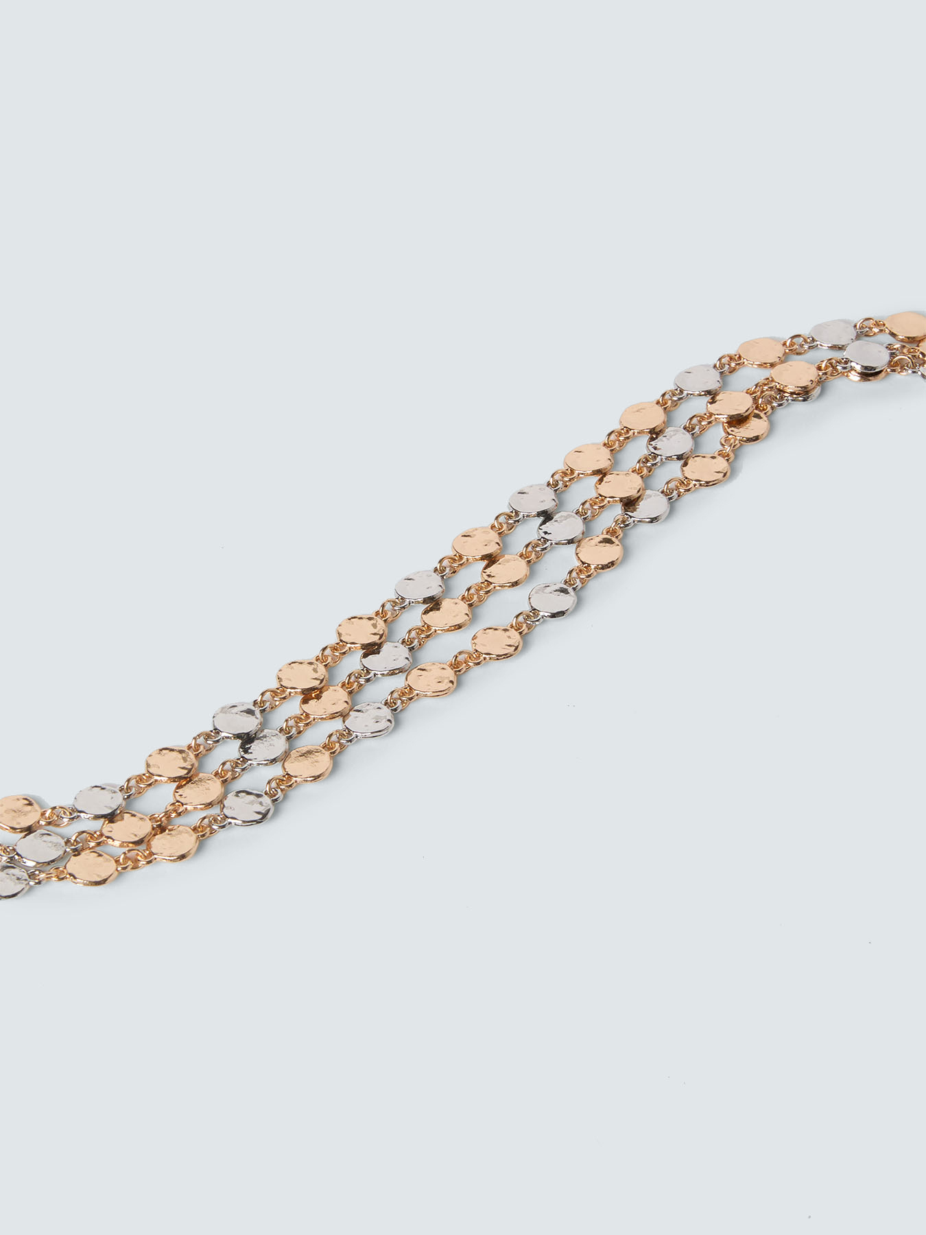 Two-tone multi-strand necklace image number 2