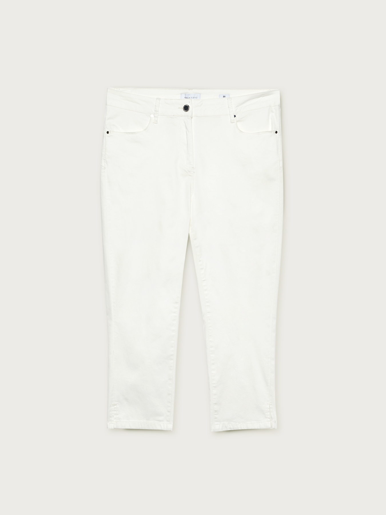 Pantaloni capri in cotone stetch image number 3