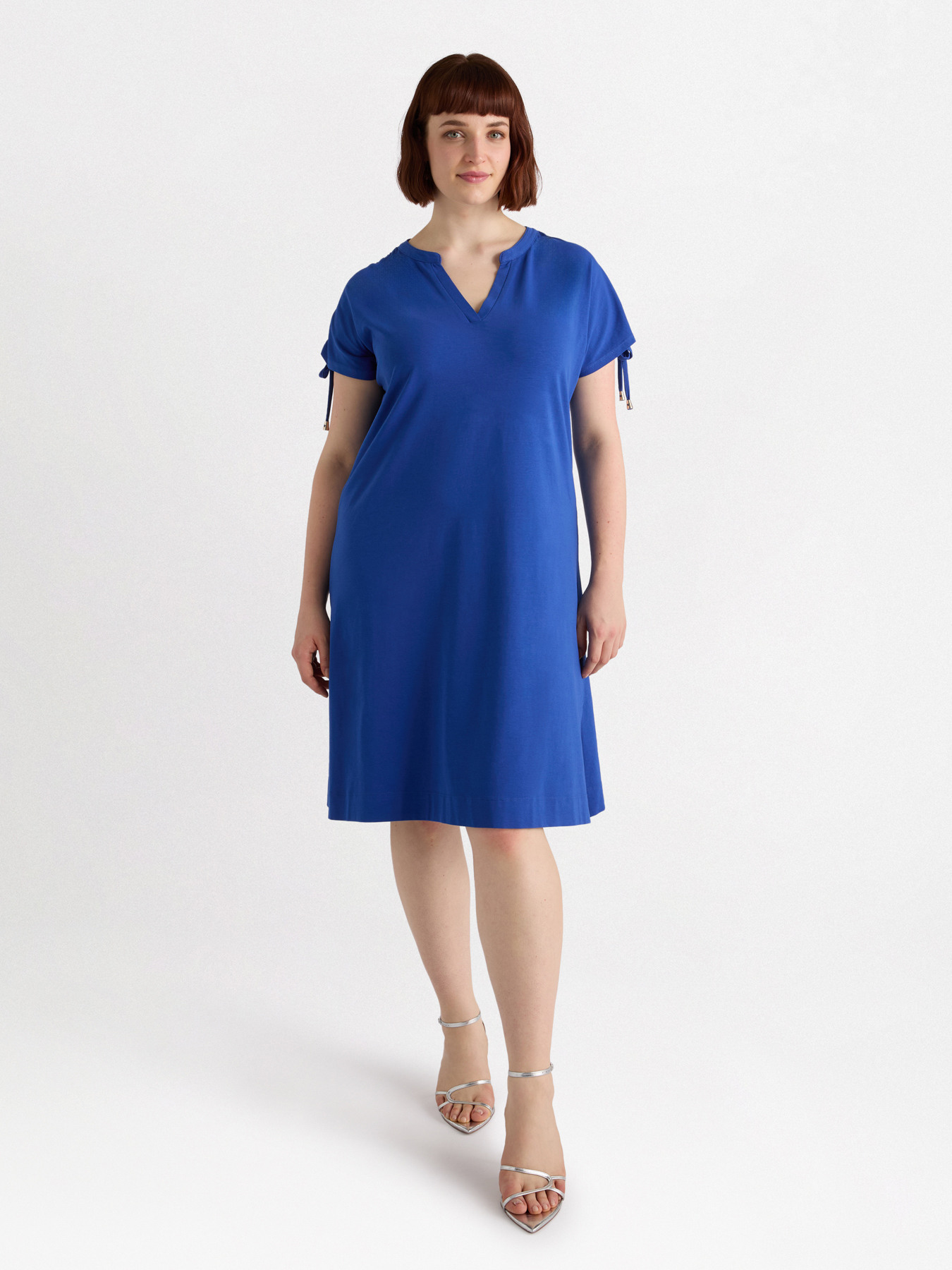 Kleid mit Tunnelzug an den Schultern image number 0