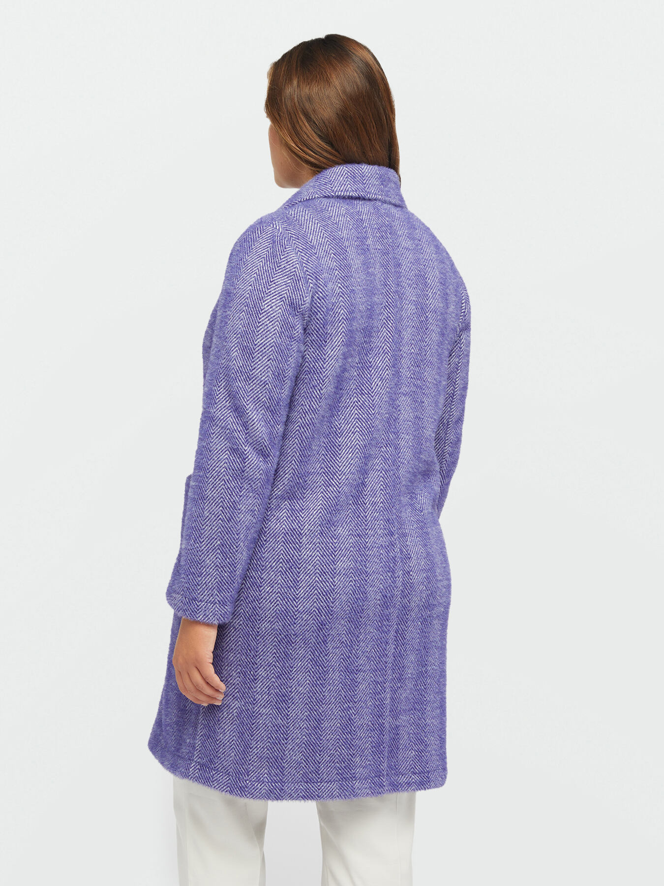 Jacquard coat with pockets image number 1