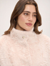 Chaqueta de peluche con cuello alto image number 3