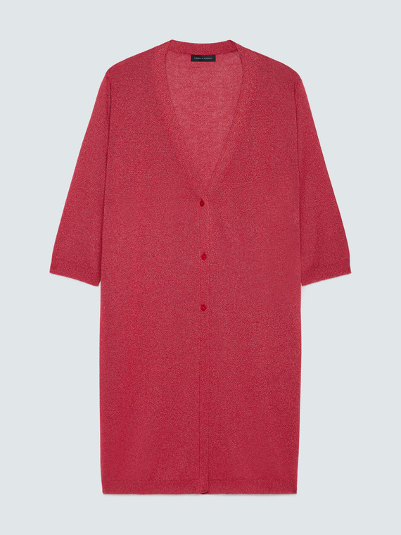 Long cardigan in viscose blend