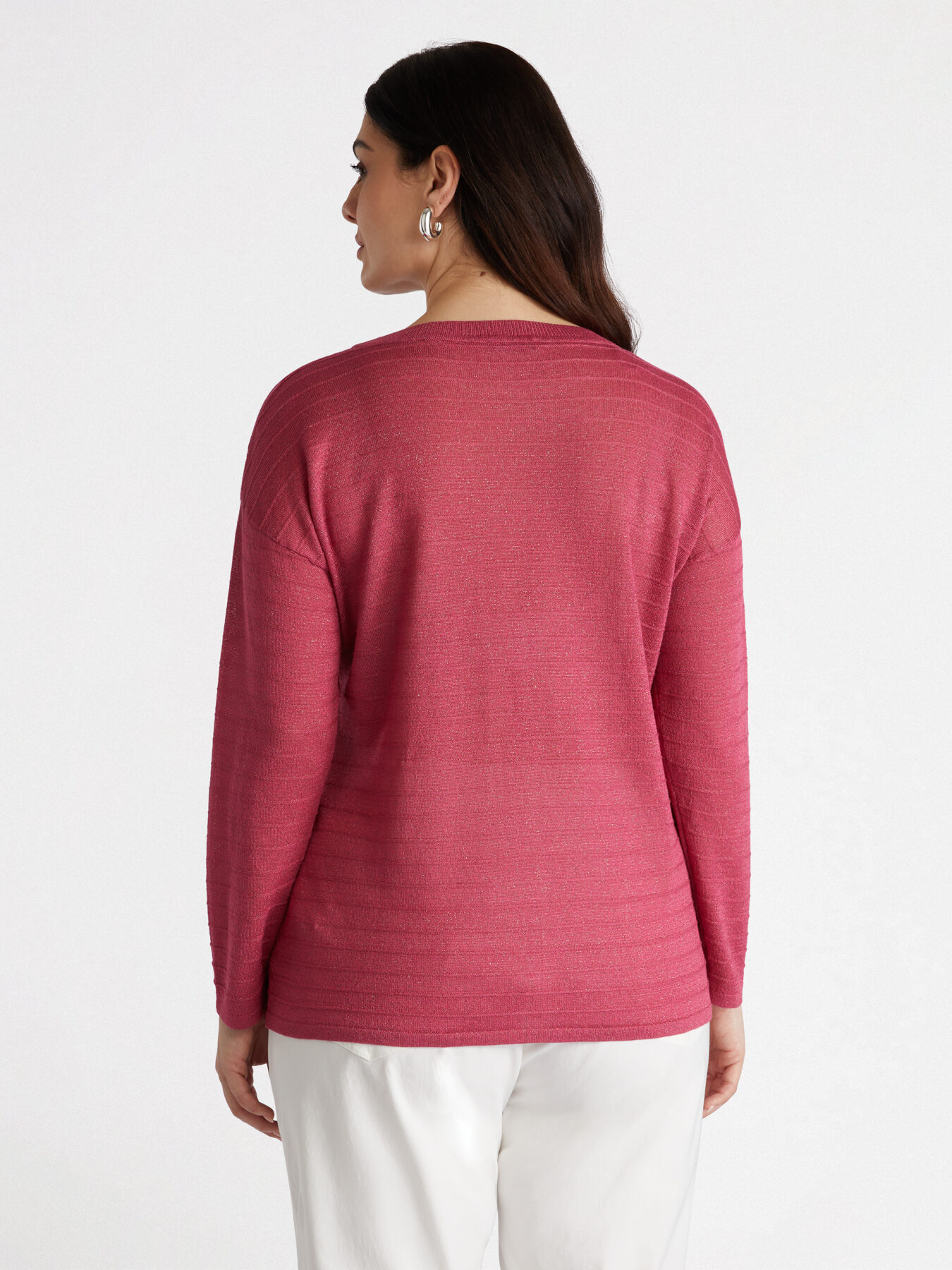 Pullover mit Blumenmusterverzierung image number 1