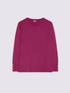 Crewneck sweater with buttons on the cuffs image number 4