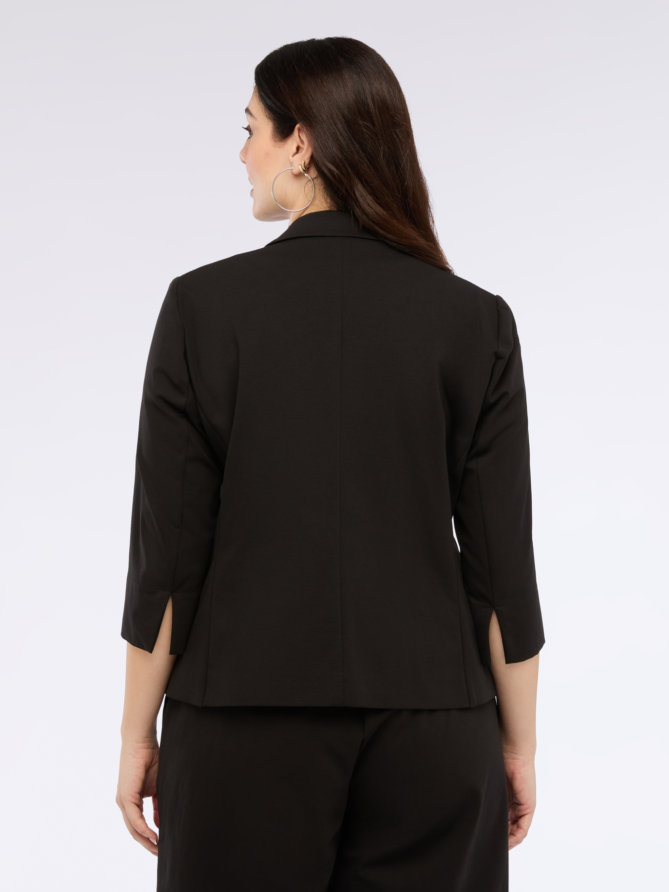 Blazer aus Milano-Strick mit 3/4-Ärmel image number 2