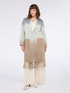 Coat with gradient print and fringes image number 3