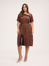 Kleid aus Satin mit Spitzendetail image number 2