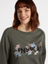 Sweatshirt INSPIRE mit Blumenstickerei image number 2