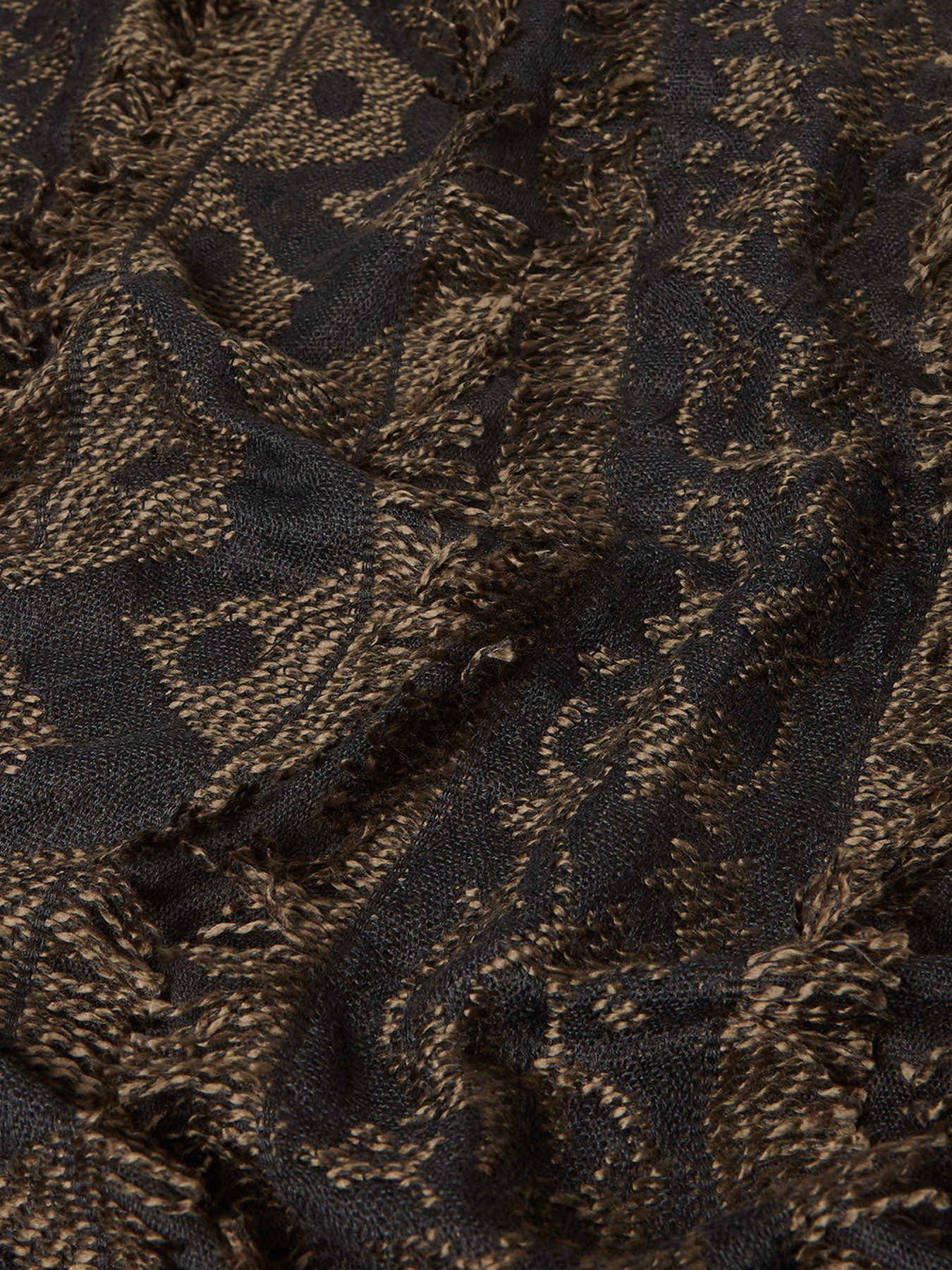 Maxi bufanda con estampado &eacute;tnico image number 1