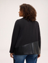 Blazer with coated fabric inserts image number 1