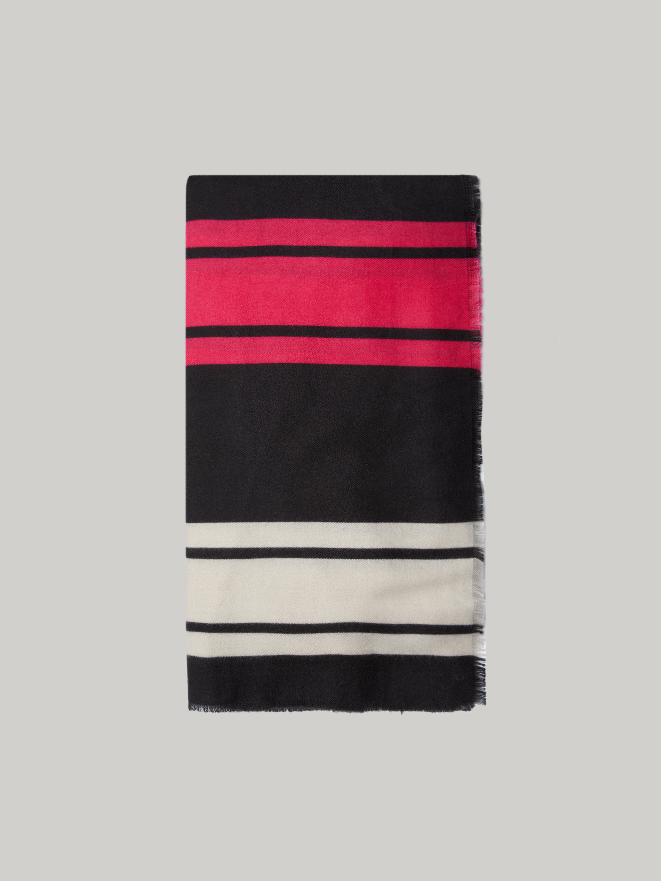 Maxi sciarpa rigata image number 2