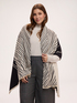 Black and white long scarf image number 2