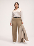 Stretch silk shirt with classic collar image number 2