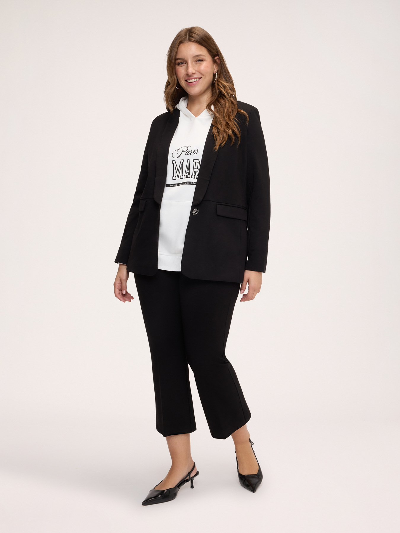 Kick flare pants in Milano stitch image number 0