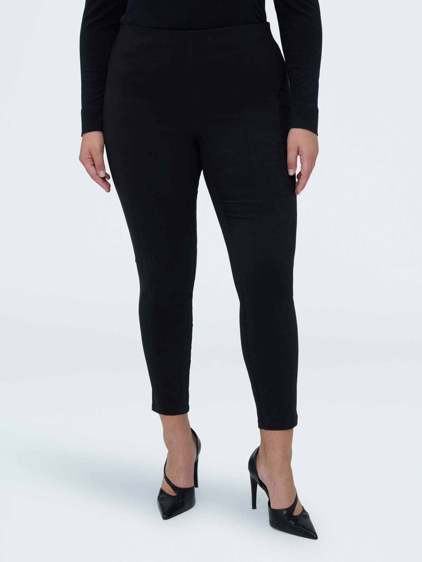 Pantalon Jeggings avec &eacute;lastique &agrave; la taille image number 2