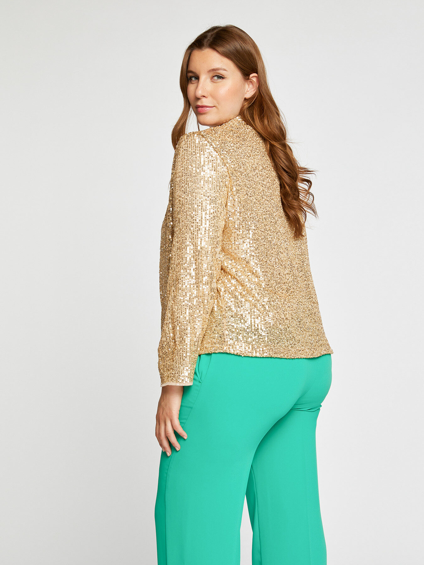 Coprispalle in paillettes image number 1