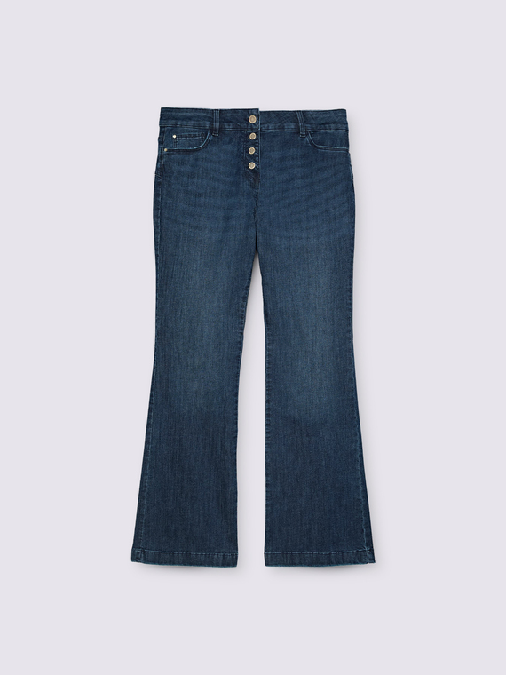 Flare jeans in blue wash