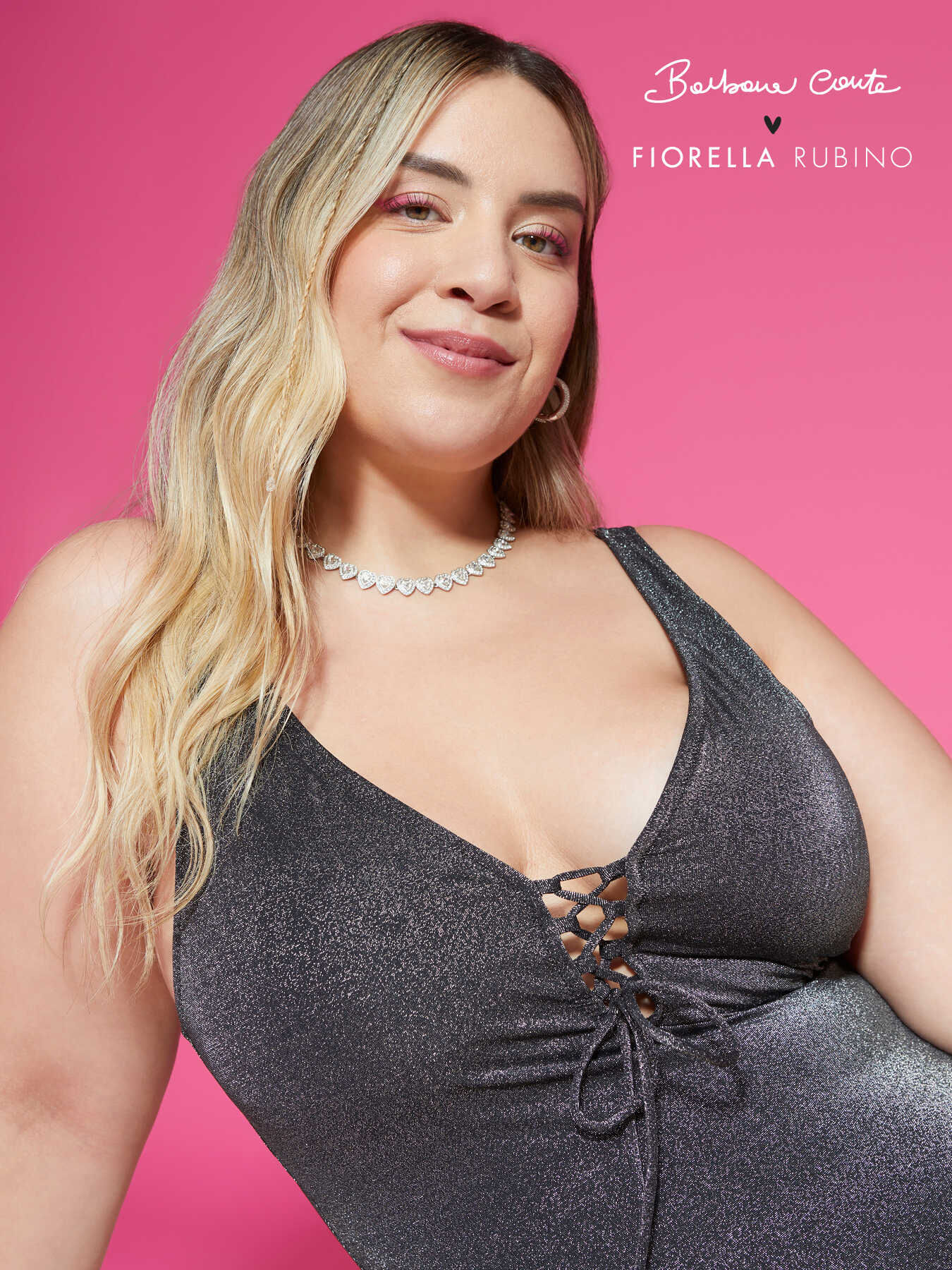 Costume intero nero lurex image number 0