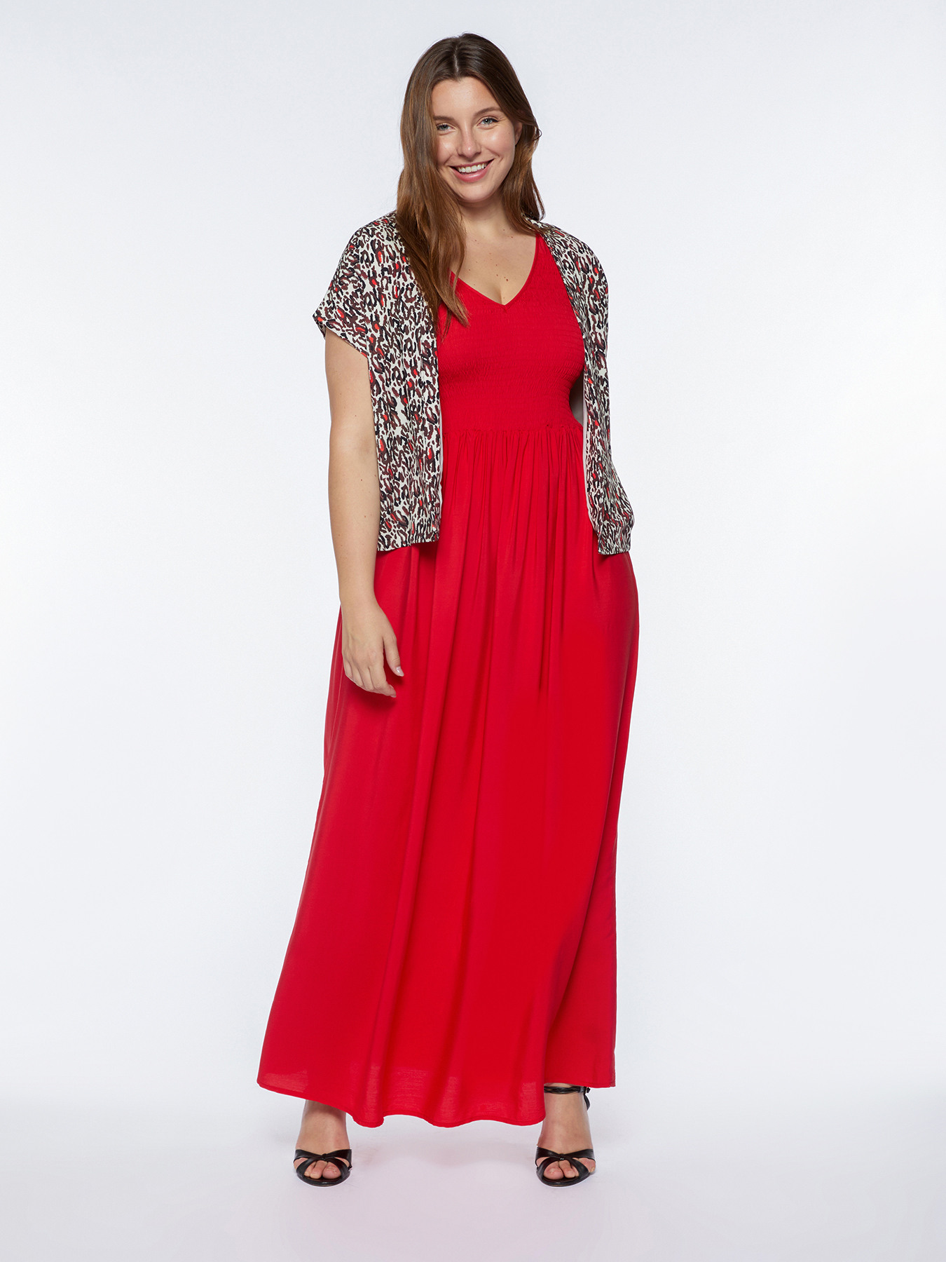 Langes rotes Kleid image number 2