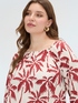 Blouse &eacute;paules d&eacute;nud&eacute;es avec imprim&eacute; image number 3