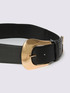 Belt with oversized golden buckle image number 2