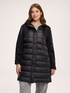 Bimaterial-Daunenjacke mit Kapuze image number 0