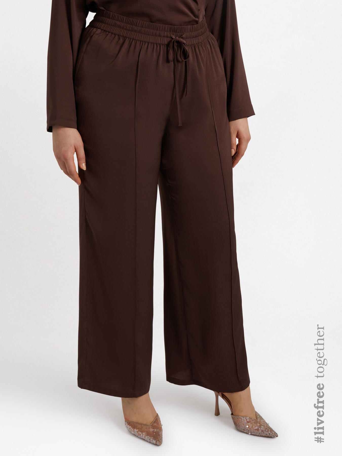 Lightweight Palazzo trousers image number 0