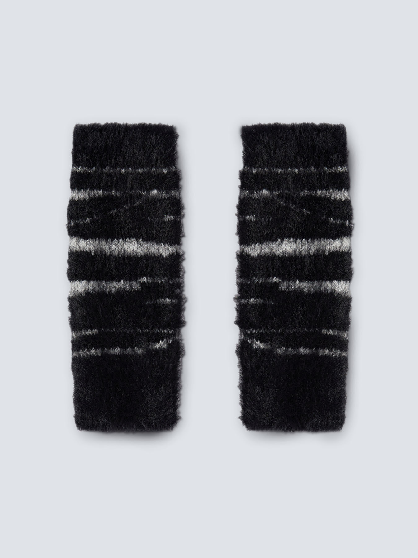 Set of zebra print scarf and arm warmers image number 2