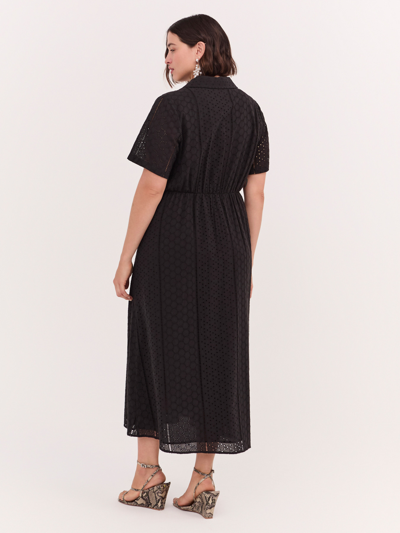 Greek line dress DREAM in broderie anglaise image number 1